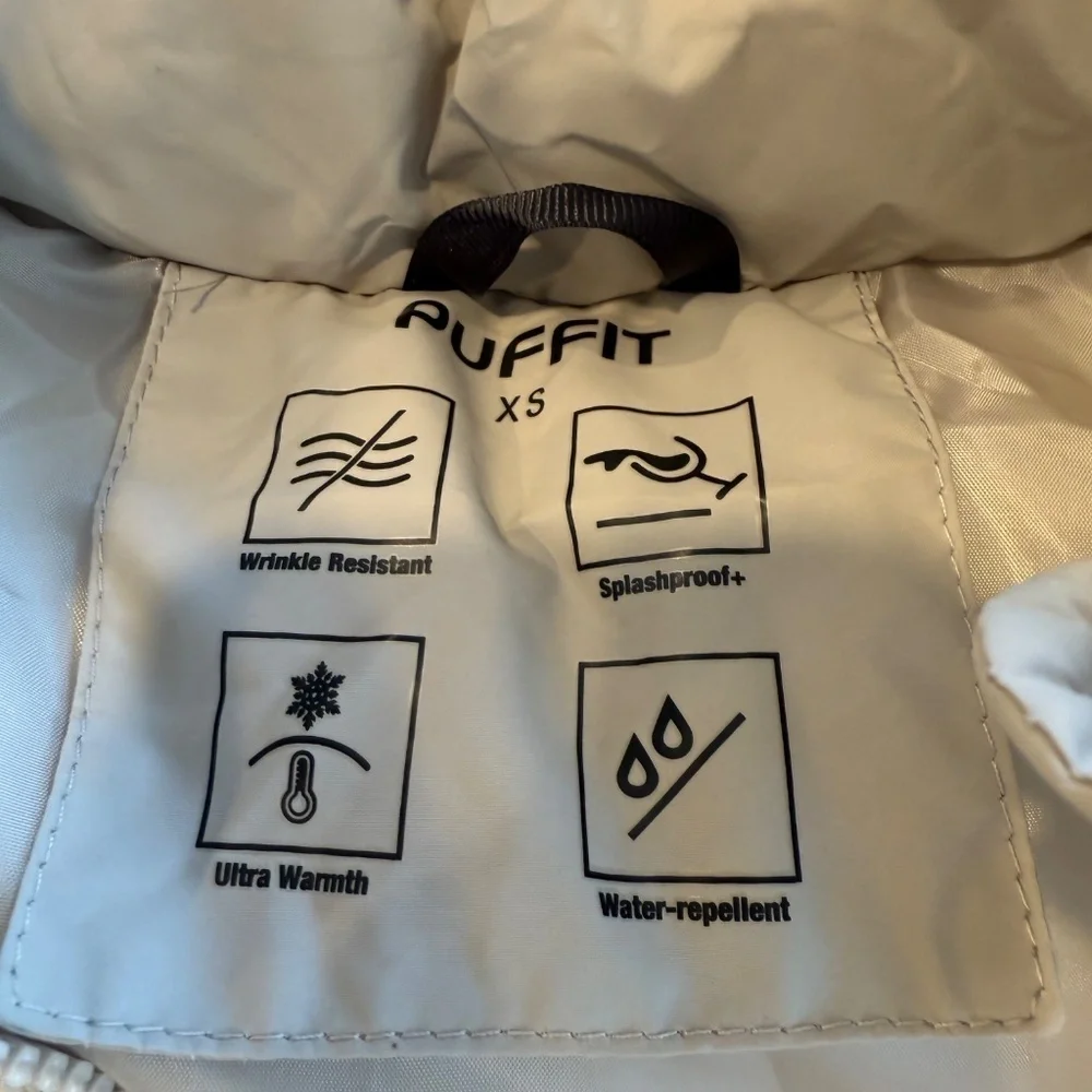 Puffit Detachable Hooded Puffer Jacket. NWT